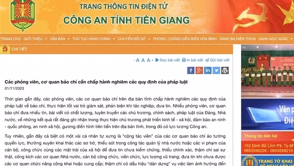 Xử lý nghiêm cộng tác viên báo chí có dấu hiệu “dàn dựng” vụ việc