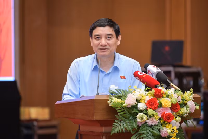 Chủ nhiệm Ủy ban Văn hóa, Giáo dục của Quốc hội Nguyễn Đắc Vinh kết luận hội thảo.