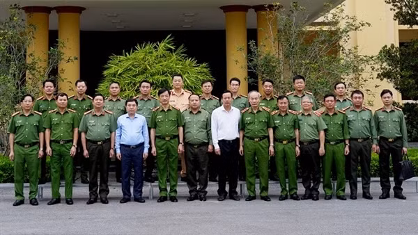 Thứ trưởng Nguyễn Duy Ngọc làm việc với Công an tỉnh Hà Giang