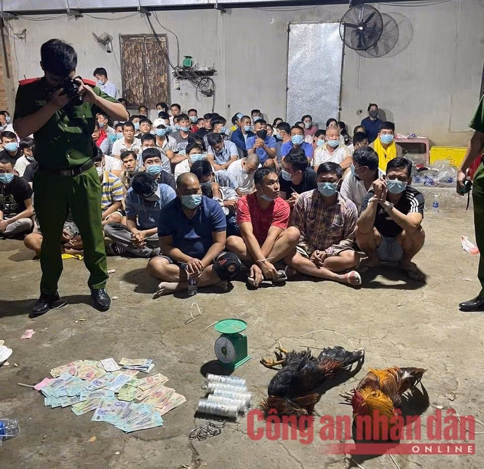 Cục Cảnh sát hình sự phá ổ bạc khủng, tạm giữ 59 đối tượng ảnh 5 Tạm giữ 59 đối tượng đánh bạc và đánh bạc dưới hình thức đá gà, lắc tài xỉu -0