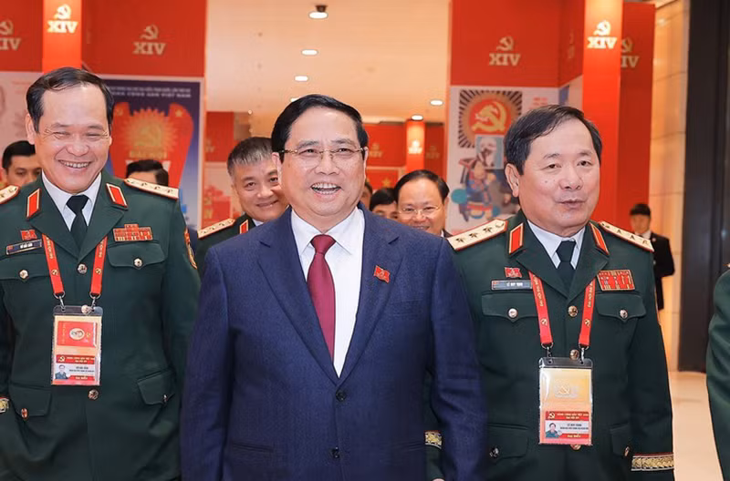 Các đại biểu tham dự ngày làm việc chính thức thứ ba Đại hội XIV của Đảng -0