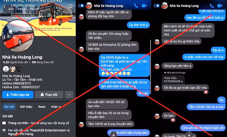 Giáp Tết, vé xe giả lại hoành hành trên mạng -1