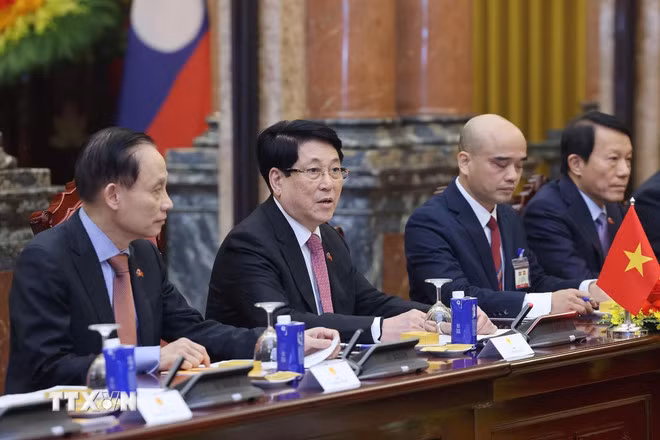 Chủ tịch nước Lương Cường: Quan hệ Việt Nam-Lào tiếp tục phát triển toàn diện -0