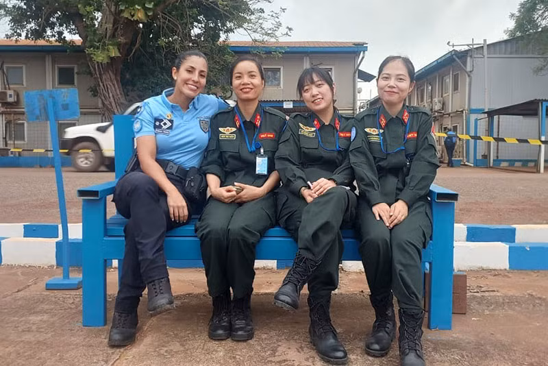 “Tết nóng” của các sĩ quan Công an Việt Nam tại Cộng hòa Trung Phi -0