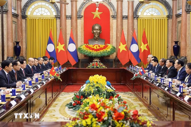 Chủ tịch nước Lương Cường: Quan hệ Việt Nam-Lào tiếp tục phát triển toàn diện -0