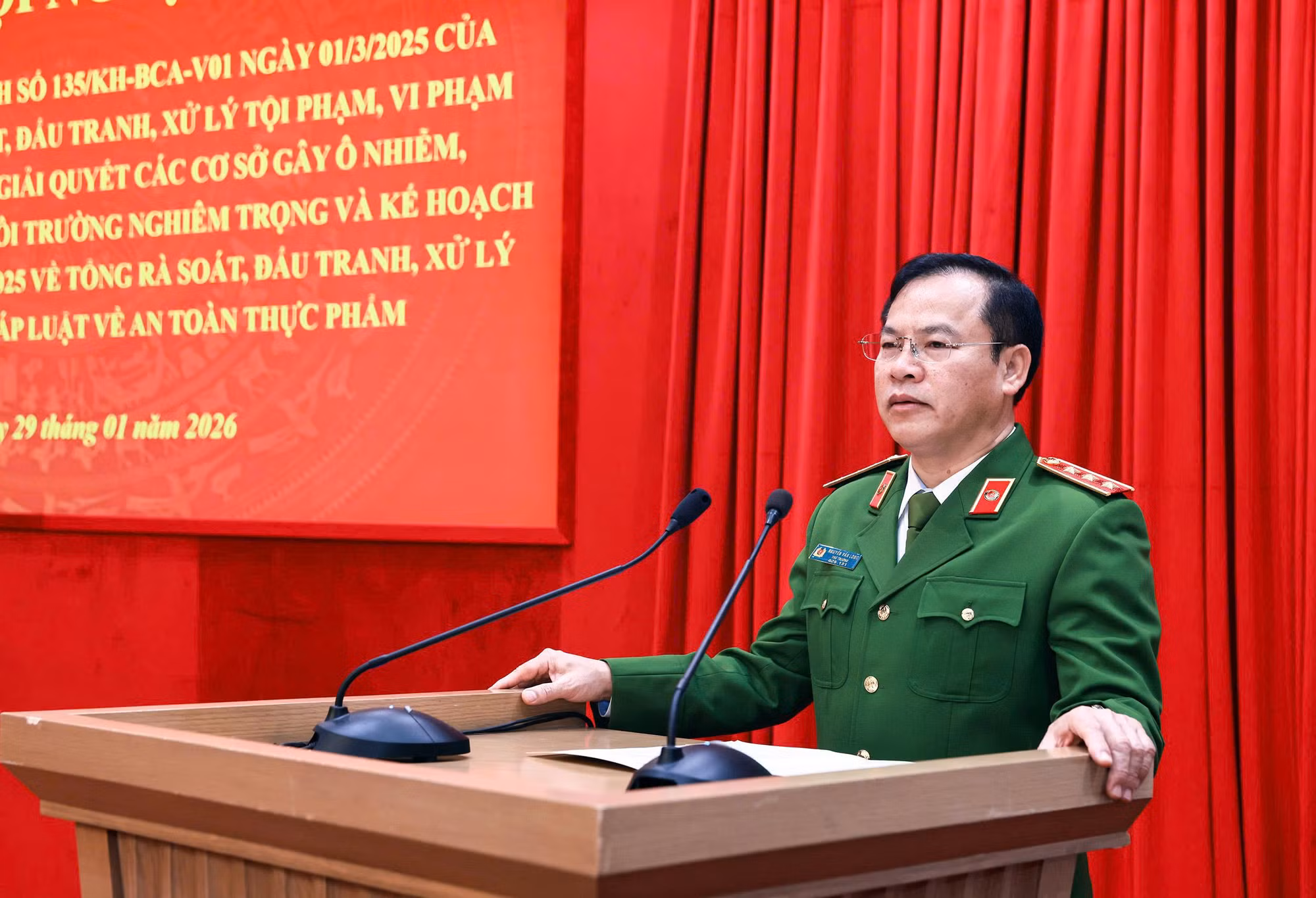 Sơ kết hai Kế hoạch chuyên đề phòng chống tội phạm và vi phạm pháp luật về môi trường và an toàn thực phẩm -0