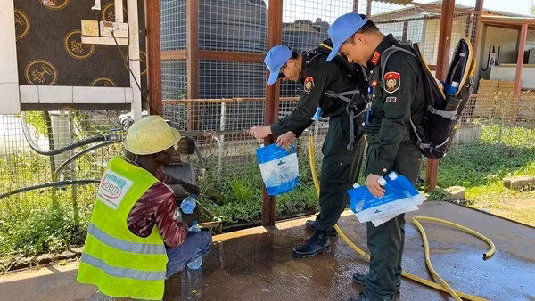 Cuộc sống hàng ngày của 3 cán bộ Công an Việt Nam tại Nam Sudan