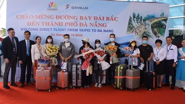 Du khách Đài Loan có mặt tại Đà Nẵng sau 2 năm ảnh hưởng dịch COVID-19