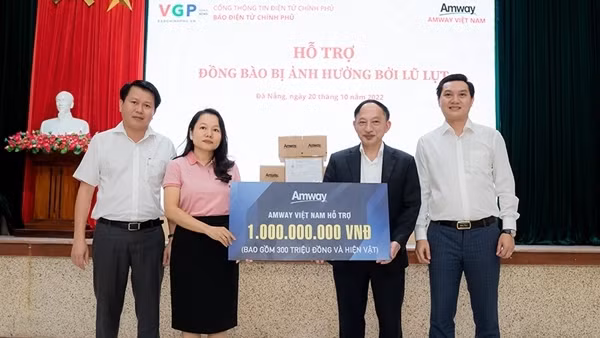 Amway Việt Nam chung tay cùng TP Đà Nẵng khắc phục thiệt hại do thiên tai