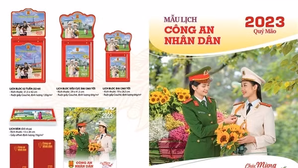 Nhà xuất bản CAND trân trọng giới thiệu Bộ lịch CAND năm 2023