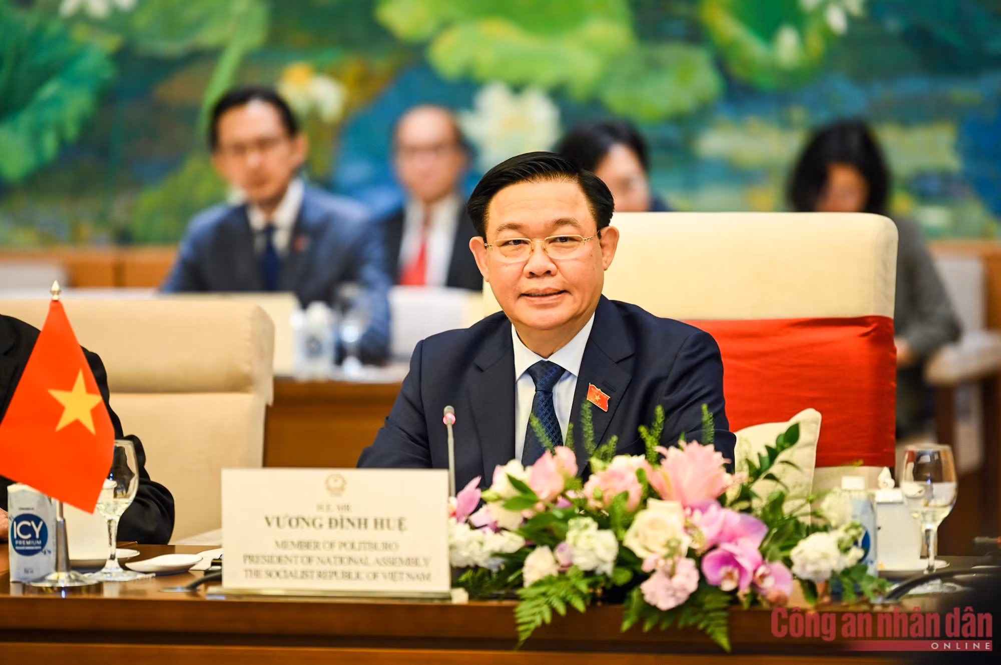Chủ tịch Quốc hội Vương Đình Huệ hội kiến Tổng thư ký Liên hợp quốc -1