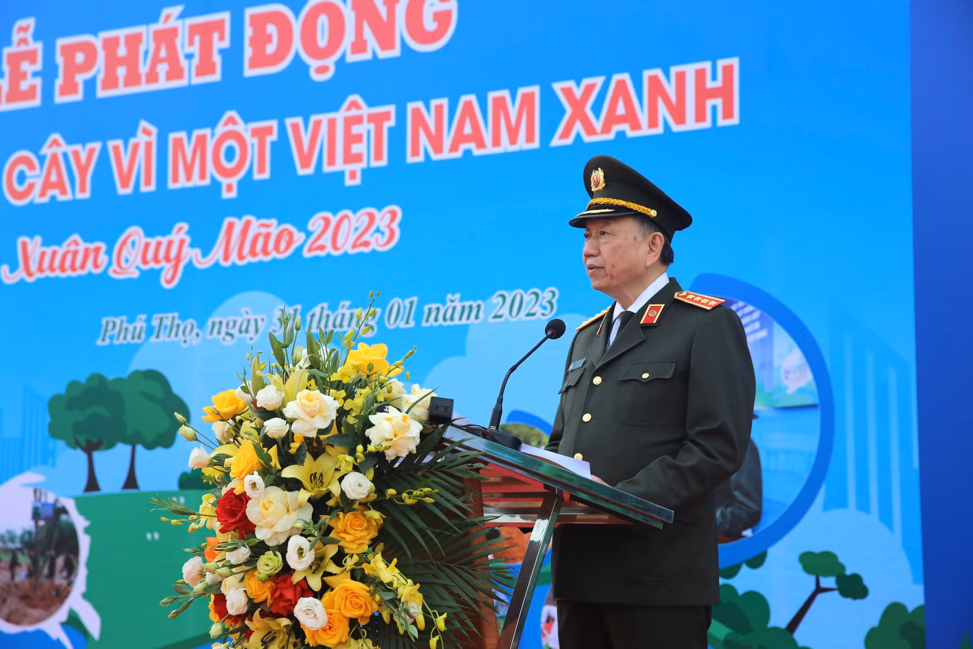 Bộ trưởng Tô Lâm phát động Tết trồng cây -0