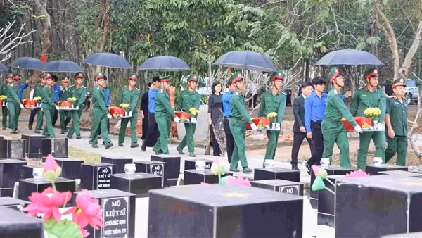 Bình Phước hồi hương 3.423 hài cốt liệt sĩ