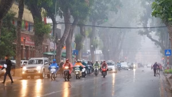 Từ đầu tháng 2, miền Bắc chuyển mưa phùn, nồm ẩm
