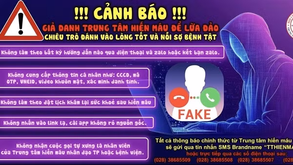 Đề nghị công an vào cuộc vụ lộ thông tin cá nhân khiến người hiến máu mất sạch tiền