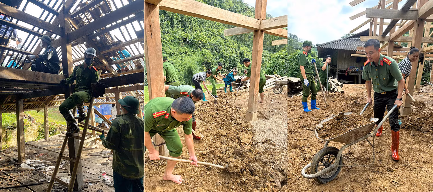Công an tỉnh Thái Nguyên tiếp tục triển khai chương trình xoá nhà tạm, nhà dột nát -0