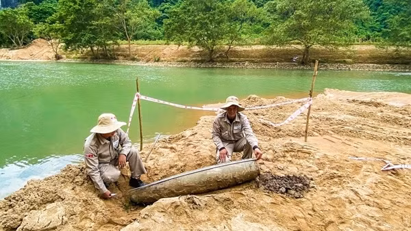 Xử lý thành công quả bom nặng 227kg gần cửa động Phong Nha - Kẻ Bàng
