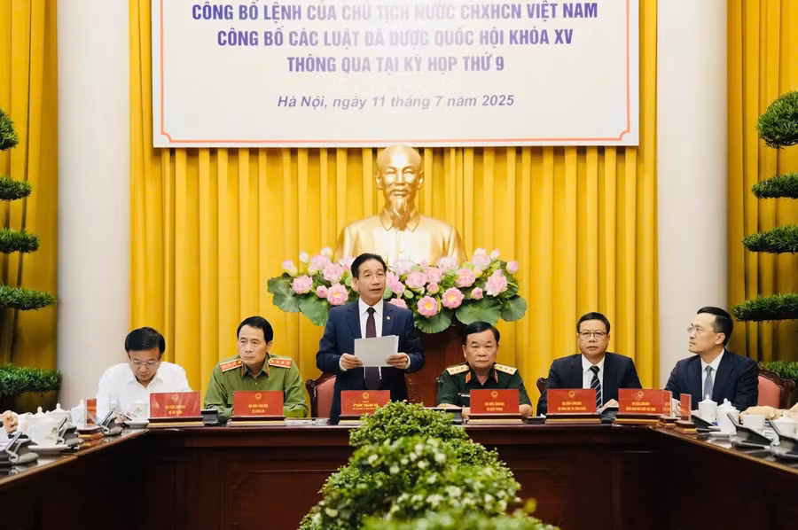 Chiều 11/7: Văn phòng Chủ tịch nước công bố thêm 9 Luật mới -0