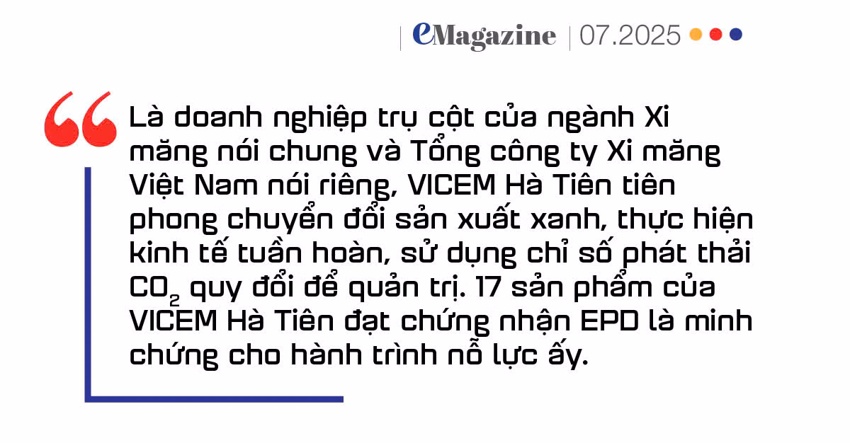 VICEM Hà Tiên: Tiên phong sản xuất xanh, 17 sản phẩm đạt EPD -1