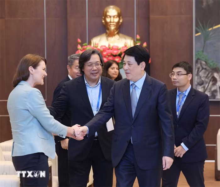 Chủ tịch nước Lương Cường tiếp Chủ tịch Hội đồng Tư vấn kinh doanh APEC 2025 -0