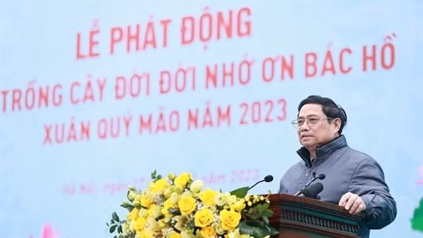 Thủ tướng Phạm Minh Chính phát động Tết trồng cây Xuân Quý Mão