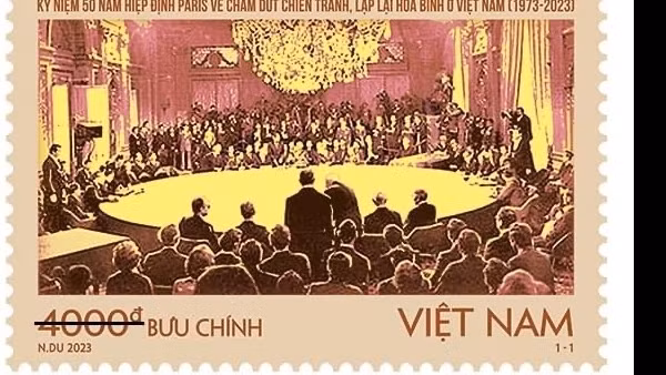 Phát hành bộ tem kỷ niệm 50 năm Hiệp định Paris