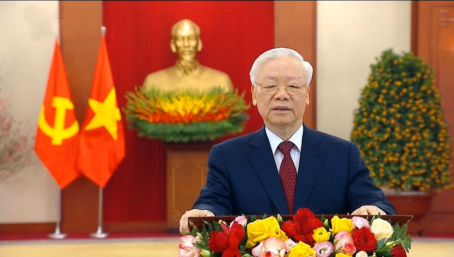 Tổng Bí thư Nguyễn Phú Trọng chúc Tết Xuân Quý Mão 2023 -0