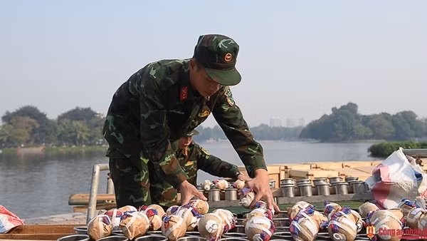 Trận địa pháo hoa tại Hà Nội sẵn sàng khai hỏa đêm giao thừa