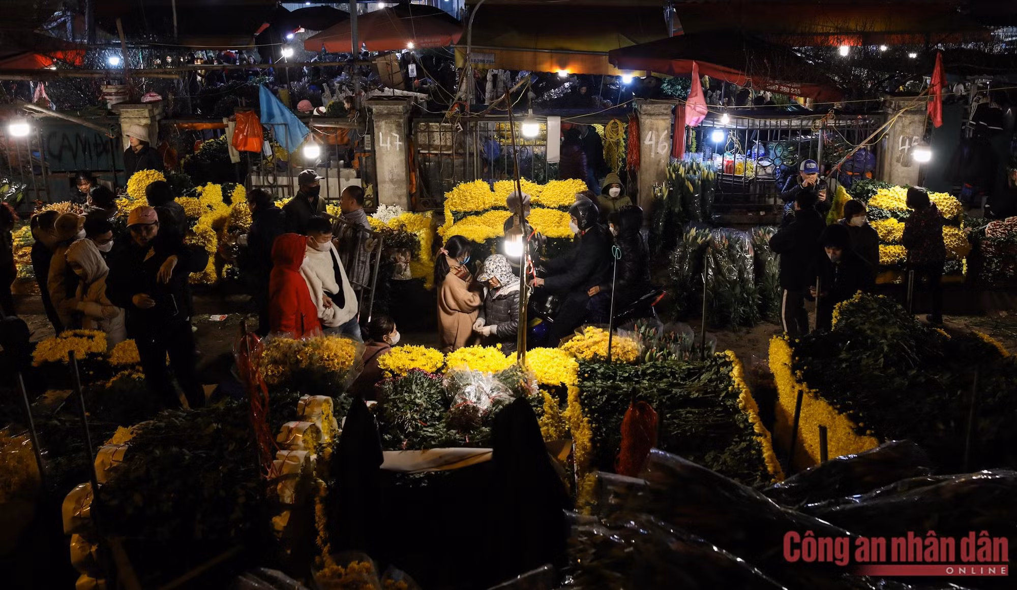 Chợ hoa Quảng An kín người ngày giáp Tết -0