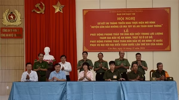 Sơ kết 6 tháng mô hình “Huyện Côn Đảo không có ma túy và an toàn giao thông”