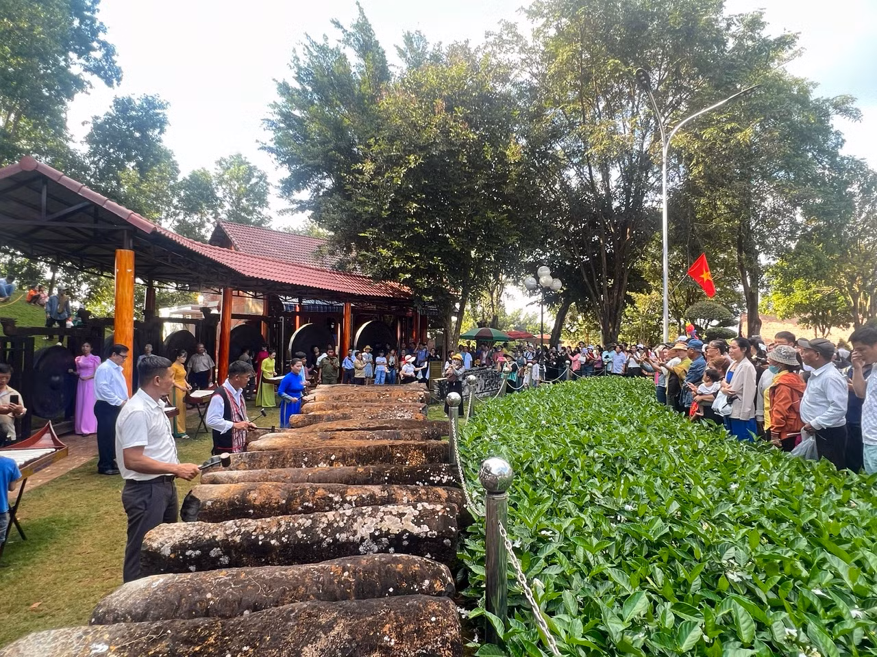 Hàng vạn người đến xem Lễ hội “Vang mãi tiếng chày trên sóc Bom Bo” ở Bình Phước -0
