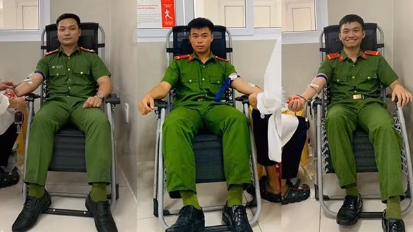 Người dân viết thư cảm ơn CBCS Công an Quảng Bình đã kịp thời hiến máu cứu người