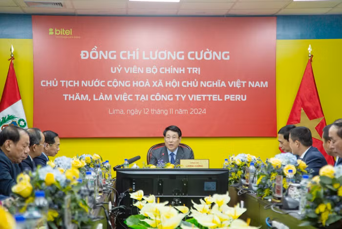 Chủ tịch nước đánh giá Viettel Peru thể hiện năng lực Việt Nam trên trường quốc tế -0