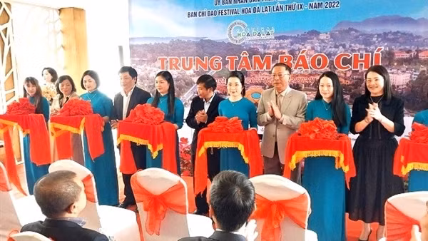 Khai trương trung tâm báo chí phục vụ Festival hoa Đà Lạt