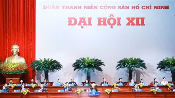 Phiên trọng thể Đại hội đại biểu toàn quốc Đoàn TNCS Hồ Chí Minh lần thứ XII