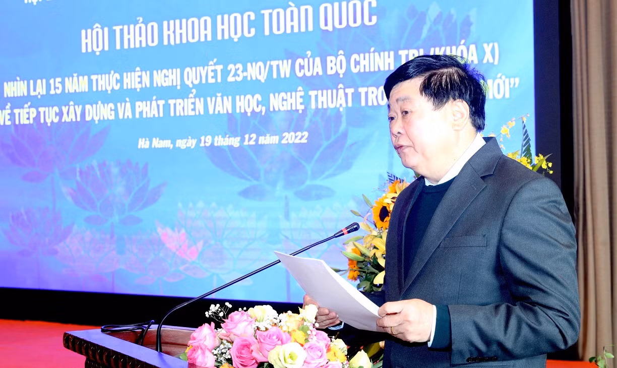 Khai mạc hội thảo 15 năm triển khai Nghị quyết 23-NQ-TW về văn học nghệ thuật -0