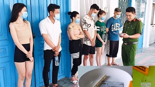 Nhân viên cây xăng tụ tập bay lắc tại nơi làm việc