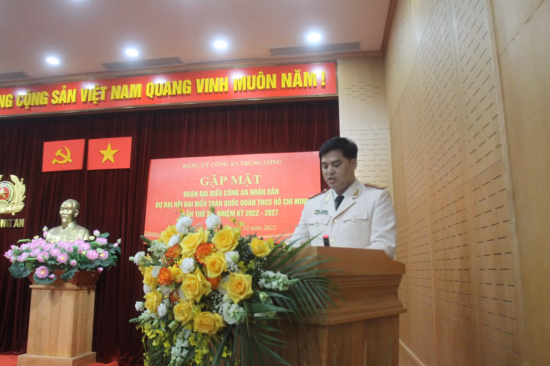 Bộ trưởng Tô Lâm gặp mặt Đoàn đại biểu thanh niên CAND dự Đại hội Đoan toàn quốc lần thứ XII -0