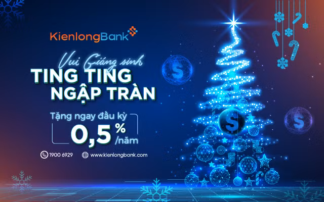 Khuyến mãi tháng 12, rực rỡ Giáng sinh - Rinh quà cùng KienlongBank -0