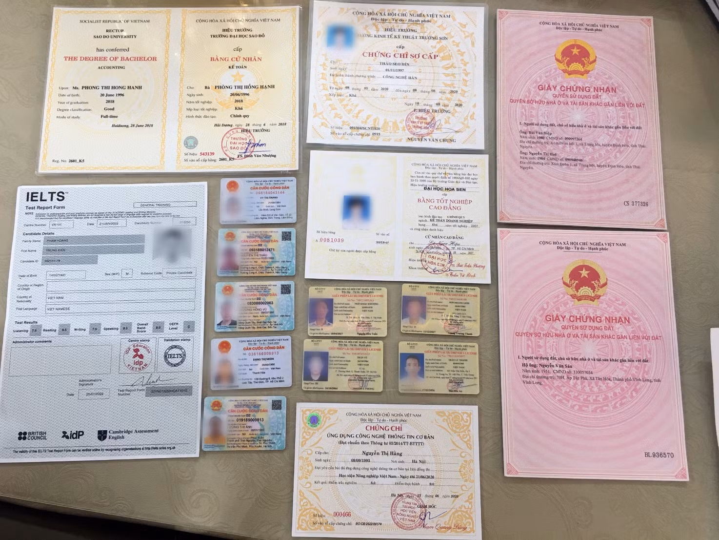 Triệt phá đường dây làm giả cả Căn cước công dân gắn chíp và giấy chứng nhận Công an nhân dân -0
