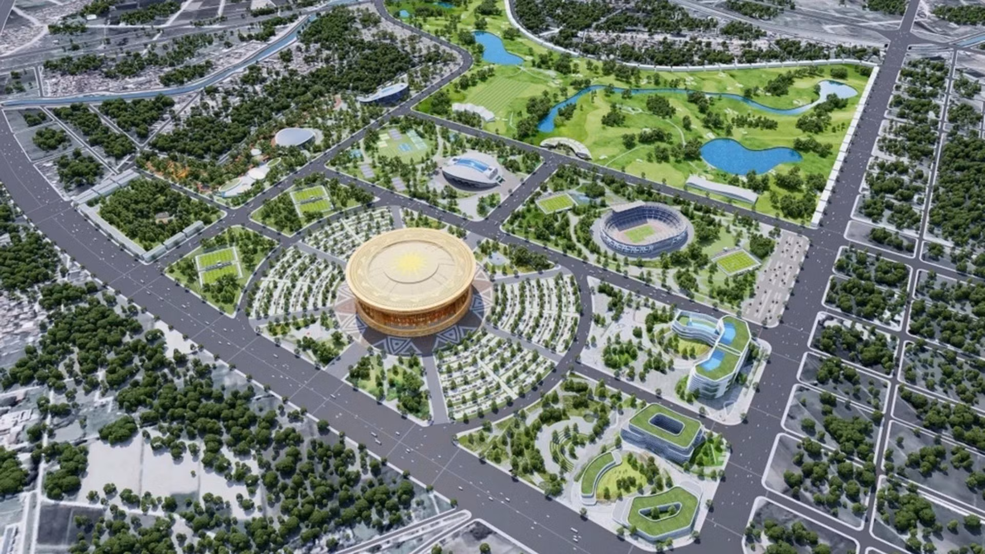 Hà Nội công bố Quy hoạch phân khu đô thị thể thao Olympic -0
