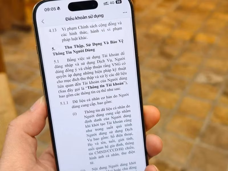 Yêu cầu VNG rà soát việc cập nhật Thỏa thuận sử dụng dịch vụ Zalo và bảo vệ thông tin người tiêu dùng trên nền tảng Zalo -0