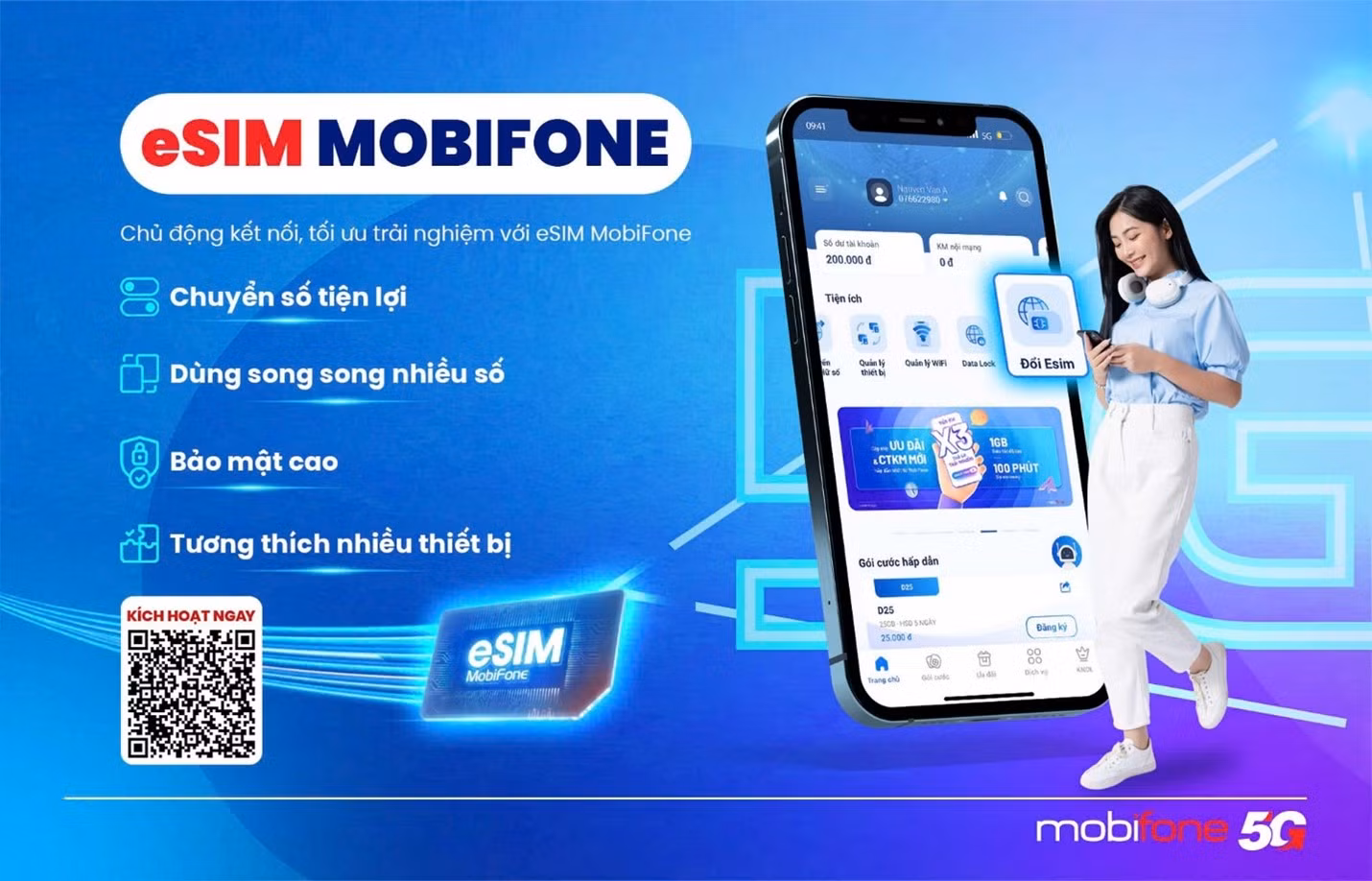 eSIM MobiFone - bước tiến bảo mật, an tâm kết nối -0