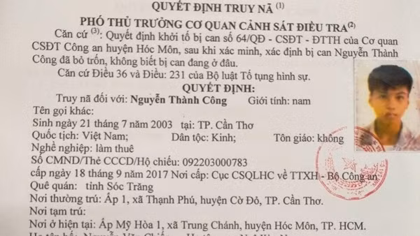 Truy nã kẻ xâm hại trẻ em ở TP Hồ Chí Minh
