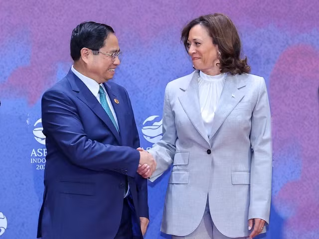 Thủ tướng Phạm Minh Chính gặp Phó Tổng thống Hoa Kỳ Kamala Harris -0