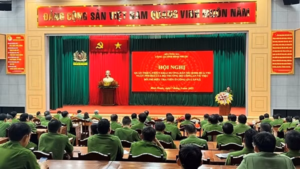 Công an Bình Phước triển khai bố trí Điều tra viên Công an cấp xã