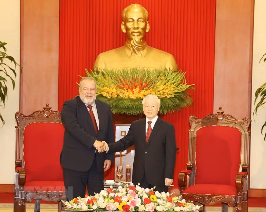 Tổng Bí thư Nguyễn Phú Trọng tiếp Thủ tướng Cuba Manuel Marrero Cruz -0