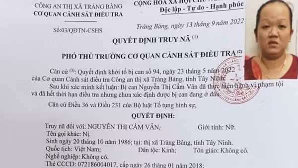 Truy nã người phụ nữ tổ chức đánh bạc