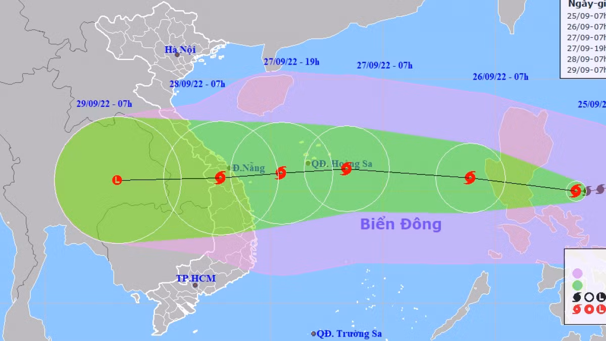 Bão Noru nhằm hướng đất liền, nhiều nơi mưa tầm tã