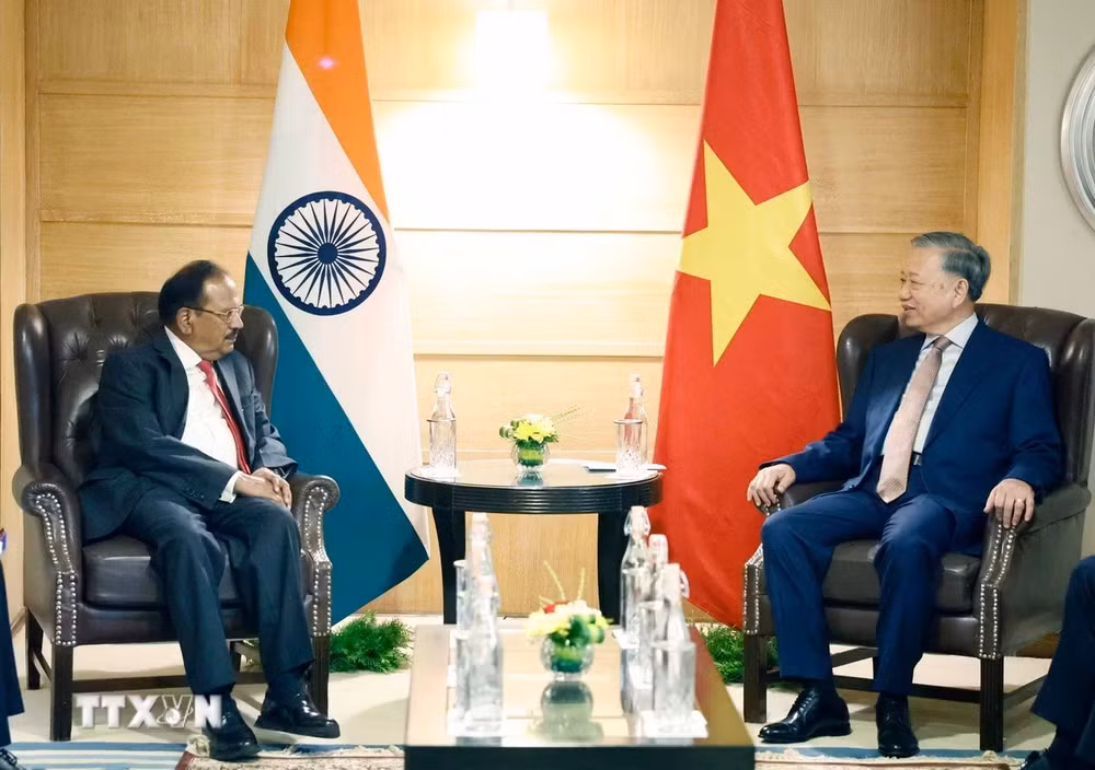Tổng Bí thư, Chủ tịch nước Tô Lâm tiếp Cố vấn An ninh Quốc gia Ấn Độ Ajit Doval -1
